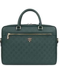 PLACE OF ELMS - Monolink-Debossed Leather Briefcase - Lyst