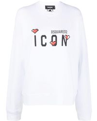 DSquared² - Sweatshirt mit "Icon"-Print - Lyst
