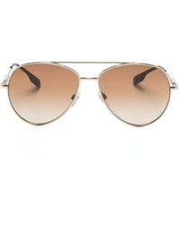 Burberry - Be3147 Pilot-frame Sunglasses - Lyst