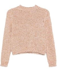 iBlues - Chunky-Knit Long-Sleeve Sweater - Lyst