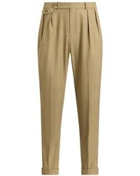 Ralph Lauren - Plaid Pleated Trousers - Lyst