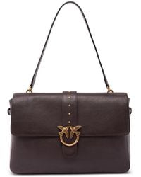 Pinko - Love Birds Stud-Embellished Shoulder Bag - Lyst