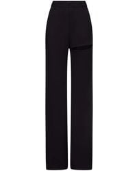 Area - Asymmetric Slit Trousers - Lyst