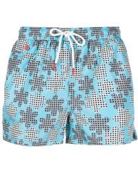 Kiton - Floral-print Swim Shorts - Lyst