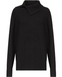 Loulou de Saison - Cecil Ribbed Stand-Collar Sweater - Lyst