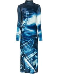 Jean Paul Gaultier - Pigalle Gathered Velvet Dress - Lyst