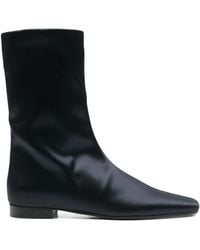 TOTEME - Stiefeletten Aus Satin - Lyst