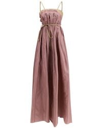 DI STAVNITSER - Gathered Tie-Waist Dress - Lyst