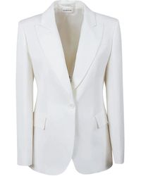 P.A.R.O.S.H. - Tailored Blazer With Single-Button Closure And Sharp Lapels - Lyst