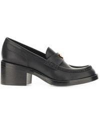 Chloé - Leather Block-Heel Loafers - Lyst
