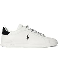 Polo Ralph Lauren - Heritage Court Ii Leather Logo Sneakers - Lyst