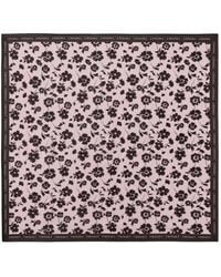 Twinset - Floral-Print Logo-Detail Scarf - Lyst