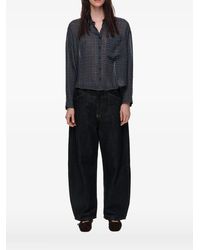 Bimba Y Lola - Checked Boxy Fluid Shirt - Lyst
