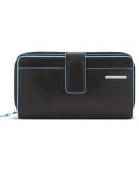 Piquadro - Bifold Leather Wallet - Lyst