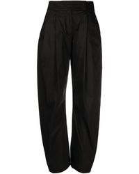 Pinko - High-waisted Wide-leg Trousers - Lyst