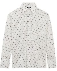 Gcds - Camicia Con Ricamo Floreale-Donna - Lyst