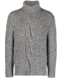 Brunello Cucinelli - Braided Turtle Neck Sweater - Lyst