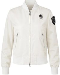 Blauer - Laurie Logo-Patch Bomber Jacket - Lyst