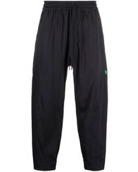 Y-3 - Logo-Print Tapered Track Pants - Lyst