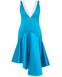 JW Anderson - Robe Mi-Longue À Col V - Lyst