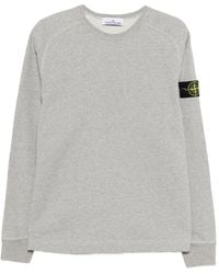 Stone Island - 6100022 Melange Fleece Sweatshirt - Lyst