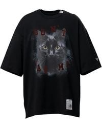 Maison Mihara Yasuhiro - Cat-Printed T-Shirt - Lyst