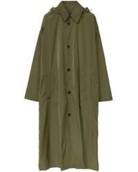 Fabiana Filippi - Hooded Technical-Jersey Parka Coat - Lyst