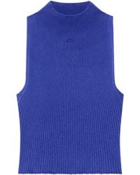 Courreges - Mock-Neck Tank Top - Lyst