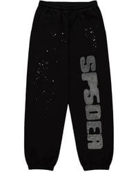 Sp5der - Rhinestone-Embellished Track Pants - Lyst