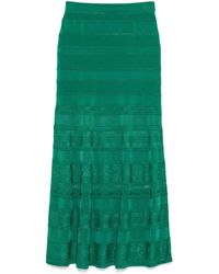 Sandro - Falda larga de punto decorativo - Lyst