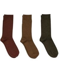 RoToTo - Ribbed Socks Pack (Set Of Six) - Lyst