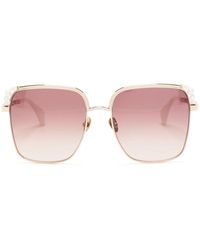 Vivienne Westwood - Pearl-detailing Oversize-frame Sunglasses - Lyst