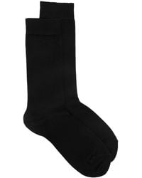 Sunspel - Logo-Print Socks - Lyst