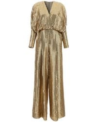 Elie Saab - Sequin-Embellished Wide-Leg Jumpsuit - Lyst