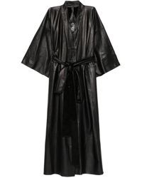 A LEATHER - Leren Jas Met Ceintuur - Lyst