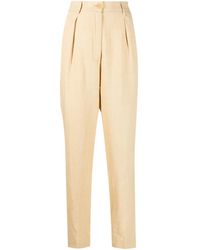 forte_forte - Linen High Waist Trousers - Lyst
