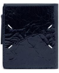 Maison Margiela - Crackled-Leather Four Stitches Wallet - Lyst