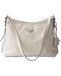Prada - Aimèe Large Leather Shoulder Bag - Lyst