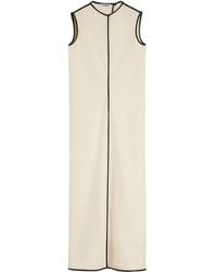 Jil Sander - Abito Lungo Con Orlo A Contrasto - Lyst