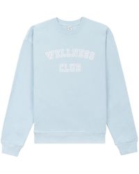 Sporty & Rich - Wellness Club Crew-Neck Sweatshirt - Lyst