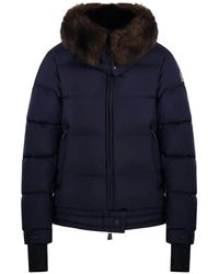 Moncler - Wattierte Arabbas Skijacke Mit Pelzbesatz - Lyst