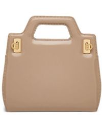 Ferragamo - Mini Wanda Leather Tote Bag - Lyst