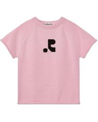 Rest&Recreation - T-Shirt Met Jacquard En Raglan Mouwen - Lyst