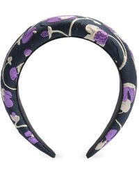 La DoubleJ - Medici Floral-Jacquard Headband - Lyst