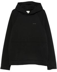 Calvin Klein - Logo-Print Raglan-Sleeve Hoodie - Lyst