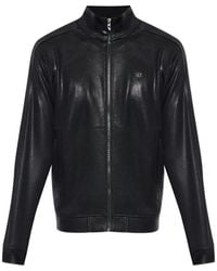 DIESEL - T-Norm-Aa2 Glossy Zip-Up Sweater - Lyst