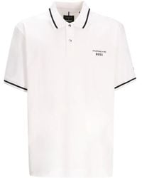 BOSS - Polo Con Dettagli A Contrasto - Lyst