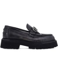 Roberto Cavalli - Rc Monogram-Buckle Loafers - Lyst