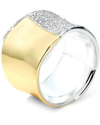 Ippolita - 18kt Yellow Gold Chimera Stardust Wide Band Ring - Lyst