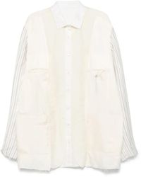 Maison Margiela - Giacca-Camicia Con Inserti - Lyst